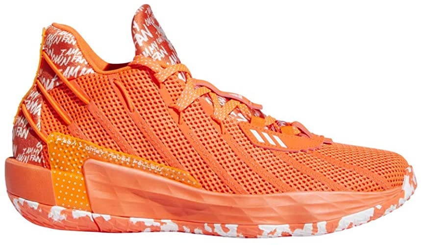 adidas orange basketball shoes dame 7