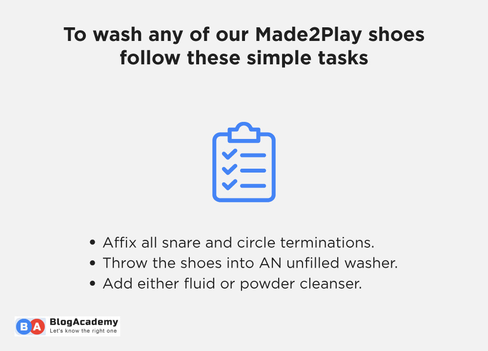To wash any of Made2Play shoes