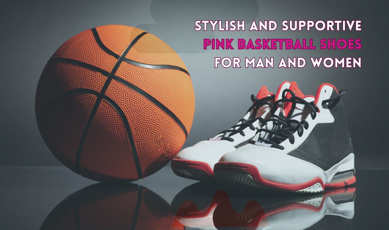 Pink Basketball Shoes for Man and Women
