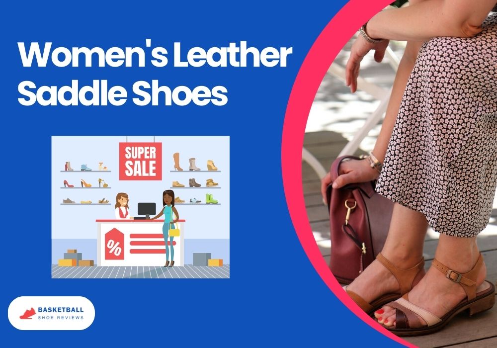 Women's Leather Saddle Shoes